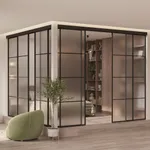 Перегородка для зониования пространства, стекло Сатинато GRACE 19