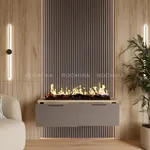 Тумба ТВ напольная с электрокамином LG548.351