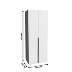 Шкаф 2 дверный, фасады в эмали LE210.60-4