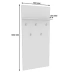 Панель широкая с полкой и крючками L-177