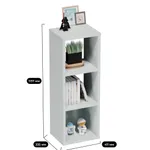 Cтеллаж сквозной книжный на 3 ниши с фасадом E803