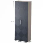 Шкаф 2 дверный, фрезерованные фасады в эмали LE210.44-1