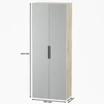 Шкаф 2 дверный, фрезерованные фасады в эмали LE210.44-1