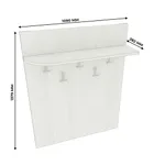 Вешалка настенная с  радиусной полкой P178 L/R