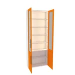 Шкаф книжный со стеклом L240 с подсветкой