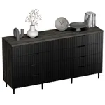 Комод, фрезерованные фасады в эмали LE728.45