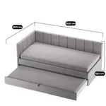 Кровать со вторым выдвижным спальным местом LINE М2