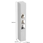 Шкаф-пенал с фигурным вырезом A249 L/R