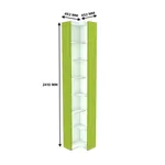 Стеллаж завершающий угловой равносторонний с подсветкой L230