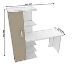 Рабочий стол со встроенным стеллажом HOF423
