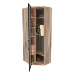 Шкаф угловой со стеклянным фасадом с подсветкой R218