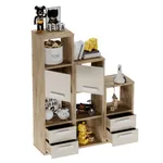 Стеллаж сквозной книжный на 9 ниш с ящиками E802,E803,E804