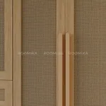Шкаф двустворчатый, фасады натуральный ротанг  L210.60-4