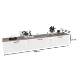 Тумба навесная, 3 ящика R5124