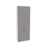 Шкаф двухдверный узкий с фрезерованными фасадами LE210.44-4