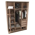 Шкаф-купе ХG210.60-2, профиль INTEGRO, стекло прозрачное, с подсветкой