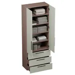 Шкаф книжный/для одежды с тремя ящиками L213