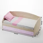 Кровать односпальная с ящиками P902N, 90x190