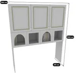 Надставка на стол с фигурными вставками A814