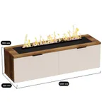 Тумба ТВ напольная с электрокамином L548.350