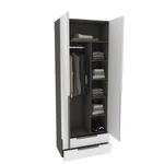 Шкаф 2 дверный с ящиками с зеркалом, фасады в эмали LE211.44Z