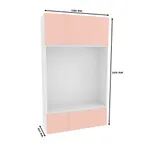 Шкаф с нишей и сидушкой, фасады в эмали LE412.44