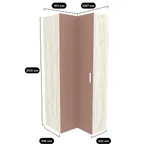 Шкаф угловой L208 L/R