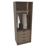 Шкаф для спальни с четырьмя ящиками и штангой с подсветкой R210.60-3