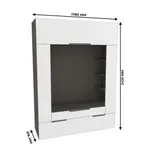 Секция для ТV с подсветкой, фасады в эмали LE406.60