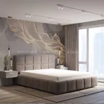 Кровать двуспальная мягкая КВАДРО-СОФТ с подъемным механизмом, 180x200