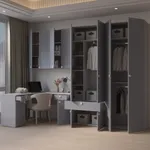 Шкаф, фрезерованные фасады в эмали LE235.44