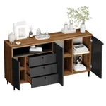 Комод, фрезерованные фасады в эмали LE729