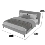 Кровать двуспальная мягкая МОНТАНА, 140x200