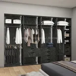 Шкаф для спальни с четырьмя ящиками и штангой с подсветкой R210.60-3