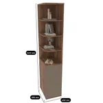 Шкаф завершающий Х451.60 L/R, с подсветкой