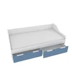 Кровать односпальная, фасады в эмали LE902.190, 90x190