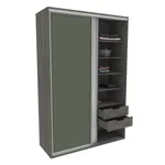 Шкаф-купе U160 тип 1 МДФ/зеркало