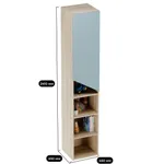 Шкаф-стеллаж со скошенным фасадом LG261 L/R