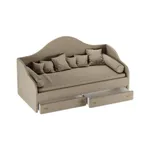 Мягкая кровать-диван с ящиками ФАБИО, 90х190