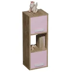 Cтеллаж сквозной книжный на 3 ниши с фасадом E803