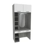 Столик туалетный с антресолью и стеллажом с подсветкой LG414.60