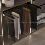 BELLE  Вешалка для брюк, 900 мм, цвет черный, BE90TRBL