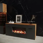 Тумба ТВ напольная с электрокамином L547
