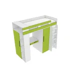 Кровать-чердак с рабочей зоной L903, 90x190 L/R