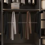 BELLE  Вешалка для брюк, 900 мм, цвет черный, BE90TRBL