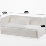 Кровать с подъемным механизмом и ящиком для белья РУБИ М1