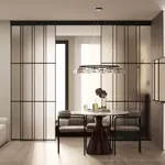 Светопрозрачная перегородка-купе, стекло Сатинато GRACE 14