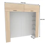Ниша для кровати с секциями L407.60