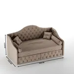 Кровать односпальная мягкая МОНИКА, 90x190