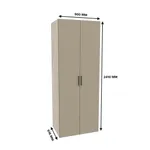 Шкаф двухдверный с узкими ящиками L210.60-2